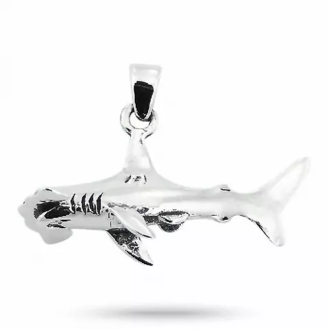 Bredt Hai anheng i sølv