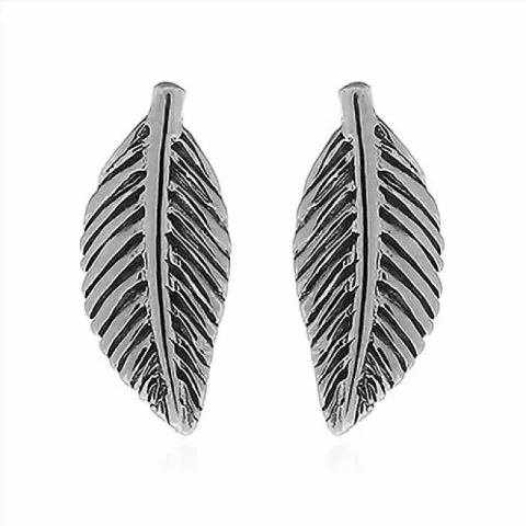 Blad ørestikker i sølv