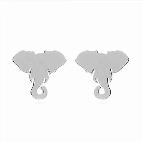 elefant ørestikker i sølv