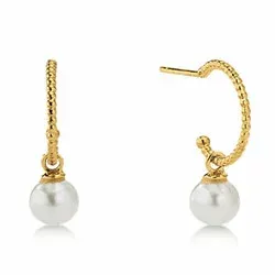 Aagaard perle creol i 8 karat