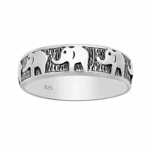 elefant ring i sølv