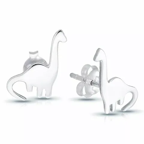 dinosauer øredobber i sølv