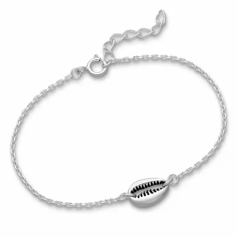 Skall armbånd i sølv med anheng i sølv