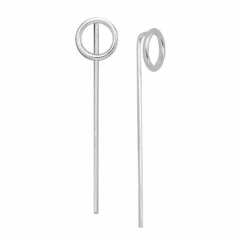 runde øredobber i sølv