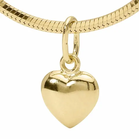 kolleksjonsprøve hjerte anheng i 9 karat gull