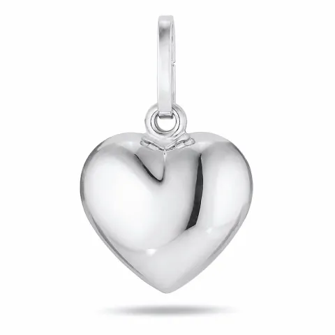 9 x 11 mm hjerte anheng i sølv