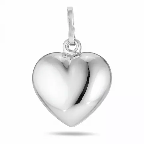 12 x 14 mm hjerte anheng i sølv