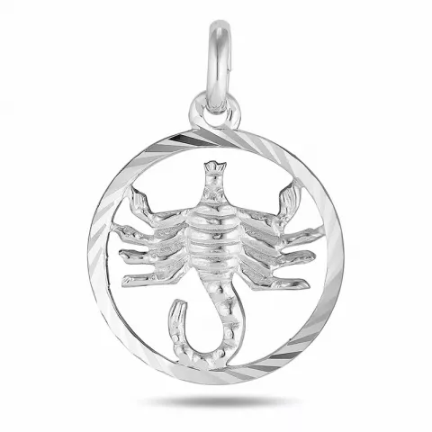 stjernetegn skorpionen anheng i sølv