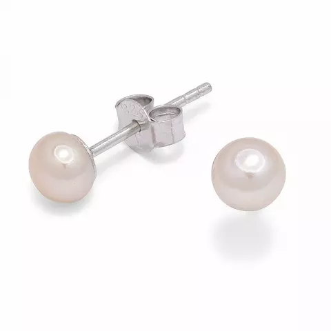 5-5,5 mm perle ørestikker i sølv