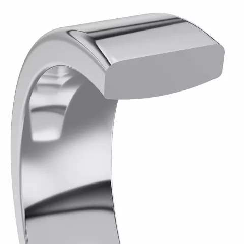 6 og 5 mm gifteringer i 14 karat hvitt gull 0,03 ct - par