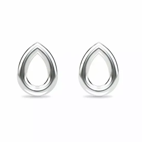liten Spinning Drop earring dråpeformet øredobber i sølv