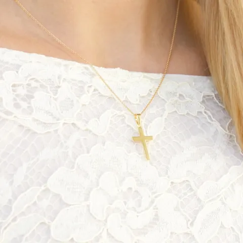 12 x 18 mm kors anheng i 8 karat - Amoré