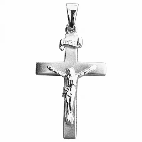 Jesus kors anheng i sølv