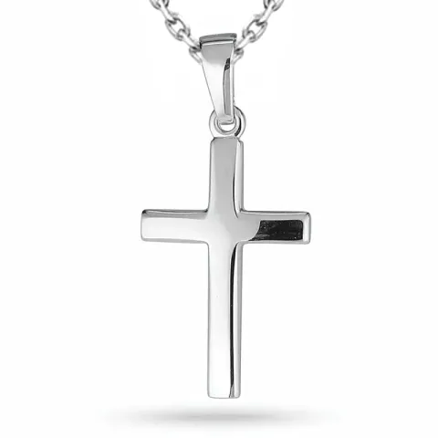 kors halskjede i sølv med anheng i sølv - Amoré