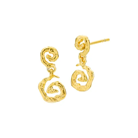 Sistie Isola øredobber i forgylt sølv