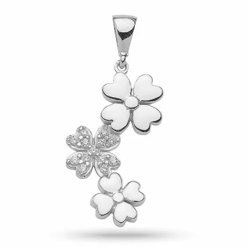 kolleksjonsprøve blomst anheng i sølv