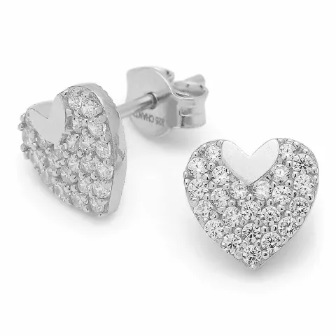 kolleksjonsprøve hjerte ørestikker i sølv