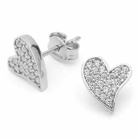 kolleksjonsprøve hjerte ørestikker i sølv