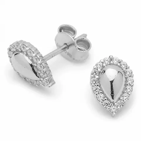 Smykker: dråpe ørestikker i sølv