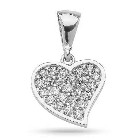 kolleksjonsprøve hjerte anheng i sølv