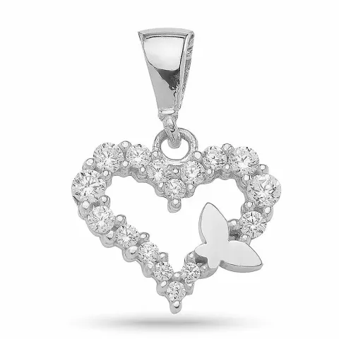 kolleksjonsprøve hjerte anheng i sølv