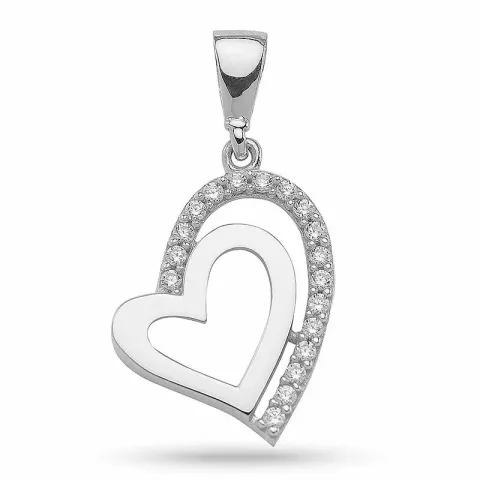 kolleksjonsprøve hjerte anheng i sølv