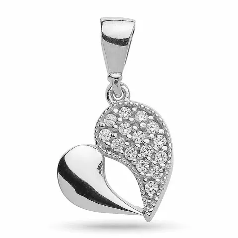 kolleksjonsprøve hjerte anheng i sølv