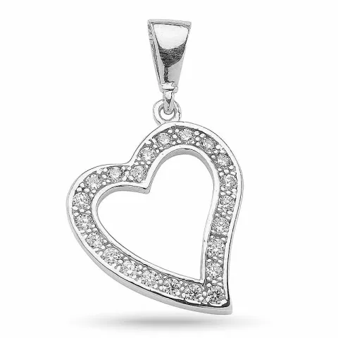 kolleksjonsprøve hjerte anheng i sølv