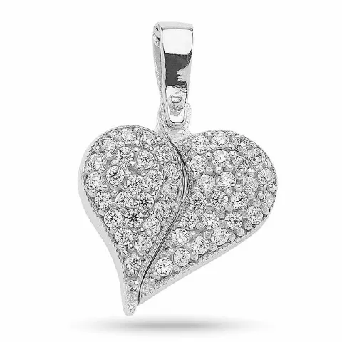 kolleksjonsprøve hjerte anheng i sølv