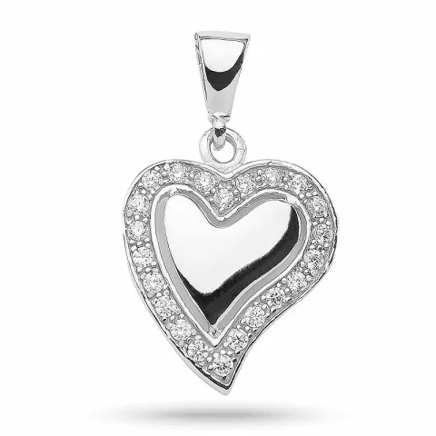 kolleksjonsprøve hjerte anheng i sølv