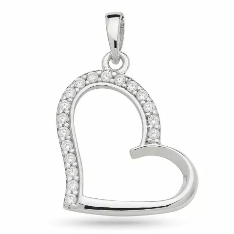 kolleksjonsprøve hjerte anheng i sølv