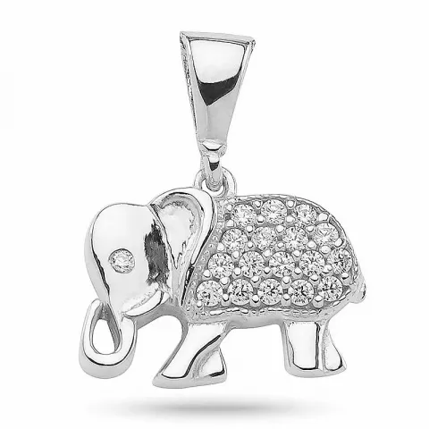 kolleksjonsprøve elefant anheng i sølv