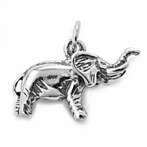 elefant anheng i sølv