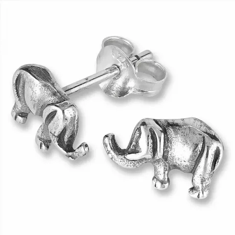 elefant barneøredobb i sølv