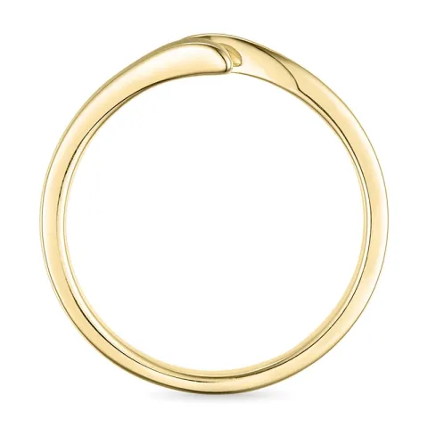 Smaragd ring i 9 karat gull 0,02 ct