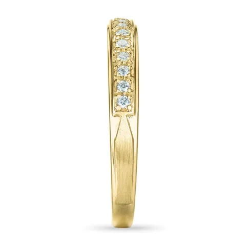 Diamant ring i 9 karat gull 0,07 ct
