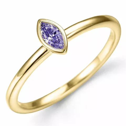 Ametyst ring i 9 karat gull 0,20 ct