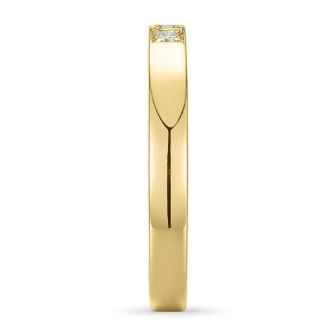 diamant gull alliansering i 9 karat gull 0,09 ct