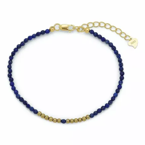 Elegant mørkeblå armbånd med lapis og hematite.