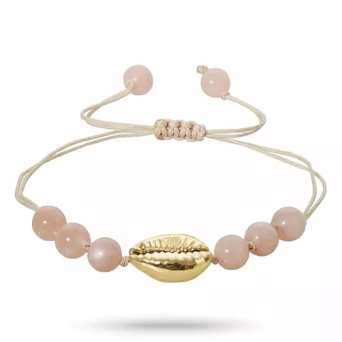 Maanesten forgylt MUSLINGE ARMBÅND i silke snor 17 cm plus 4 cm x 10 mm