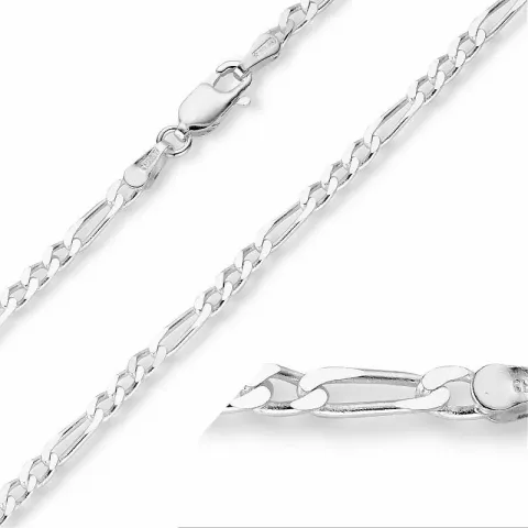 figarohalskjede i sølv x 2,4 mm