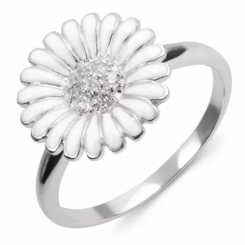 15 mm margeritt ring i rodinert sølv - Matilda