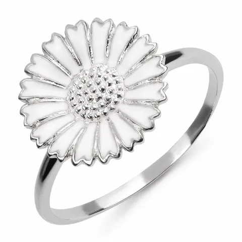 15 mm margeritt ring i rodinert sølv - Marie