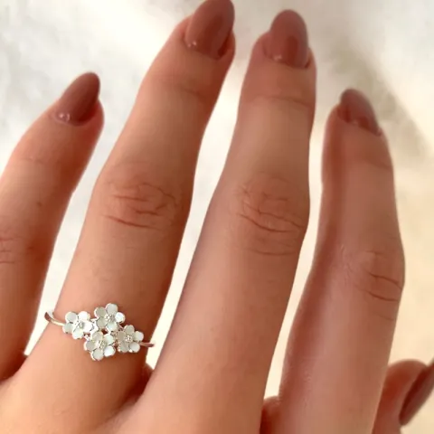 margeritt ring i sølv - Majse