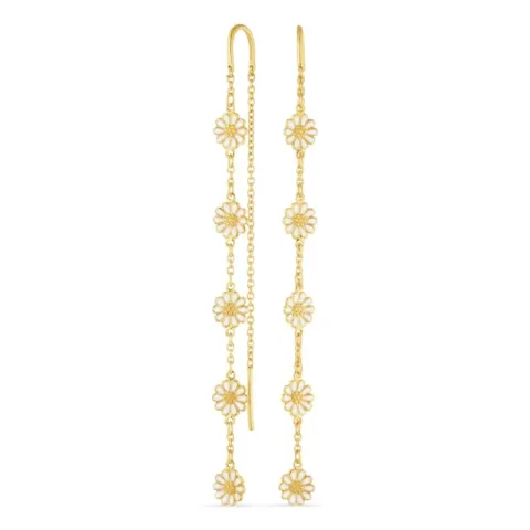 margeritt kjedeøreringer i forgylt sølv - Maggie