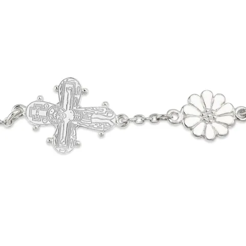 12 x 10,5 mm dagmarkors armbånd i sølv