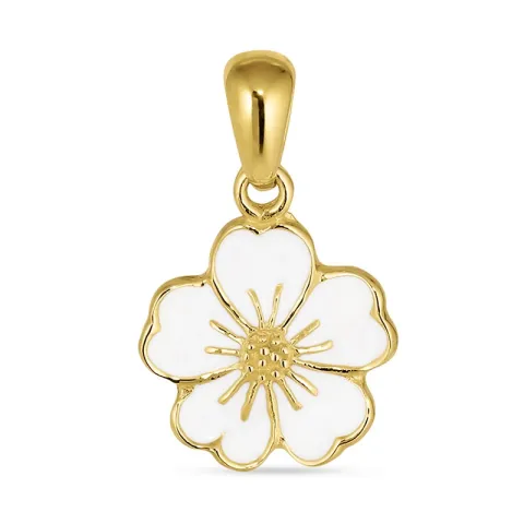 11 mm forglemmegei anheng i forgylt sølv