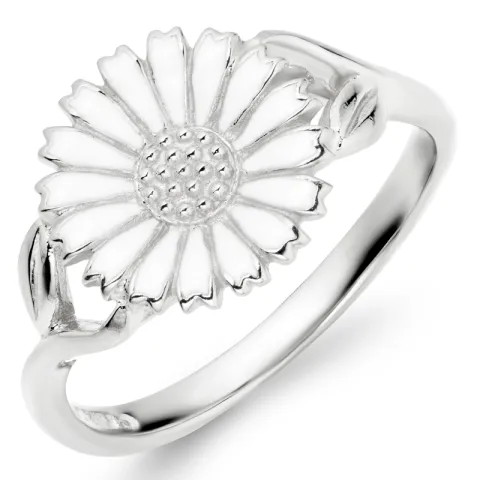 11 mm margeritt ring i sølv - Marie