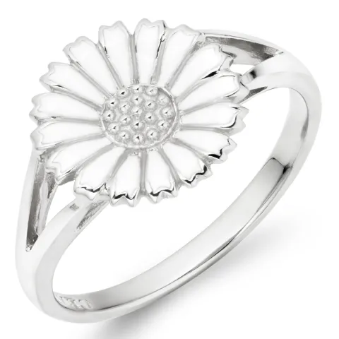 11 mm margeritt ring i sølv - Marie