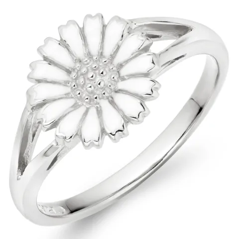 10 mm margeritt ring i sølv - Marie